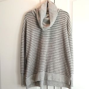 Liz Claiborne Weekend Women's Sweater, Grey & Black, Sz XL